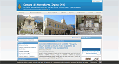 Desktop Screenshot of comune.monteforteirpino.av.it