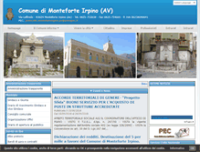 Tablet Screenshot of comune.monteforteirpino.av.it
